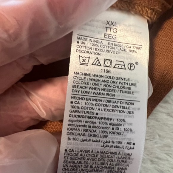 Old Navy Womens Brown Scoop Neck Short Draped Sleeve V Back Midi Dress Sz XXL - Picture 7 of 11